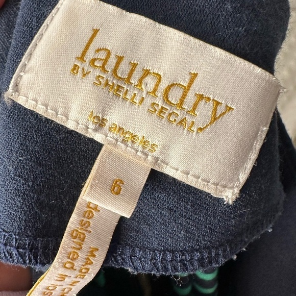 LAUNDRY BY SHELLI SEGAL - Green Navy Dress! - Picture 6 of 6